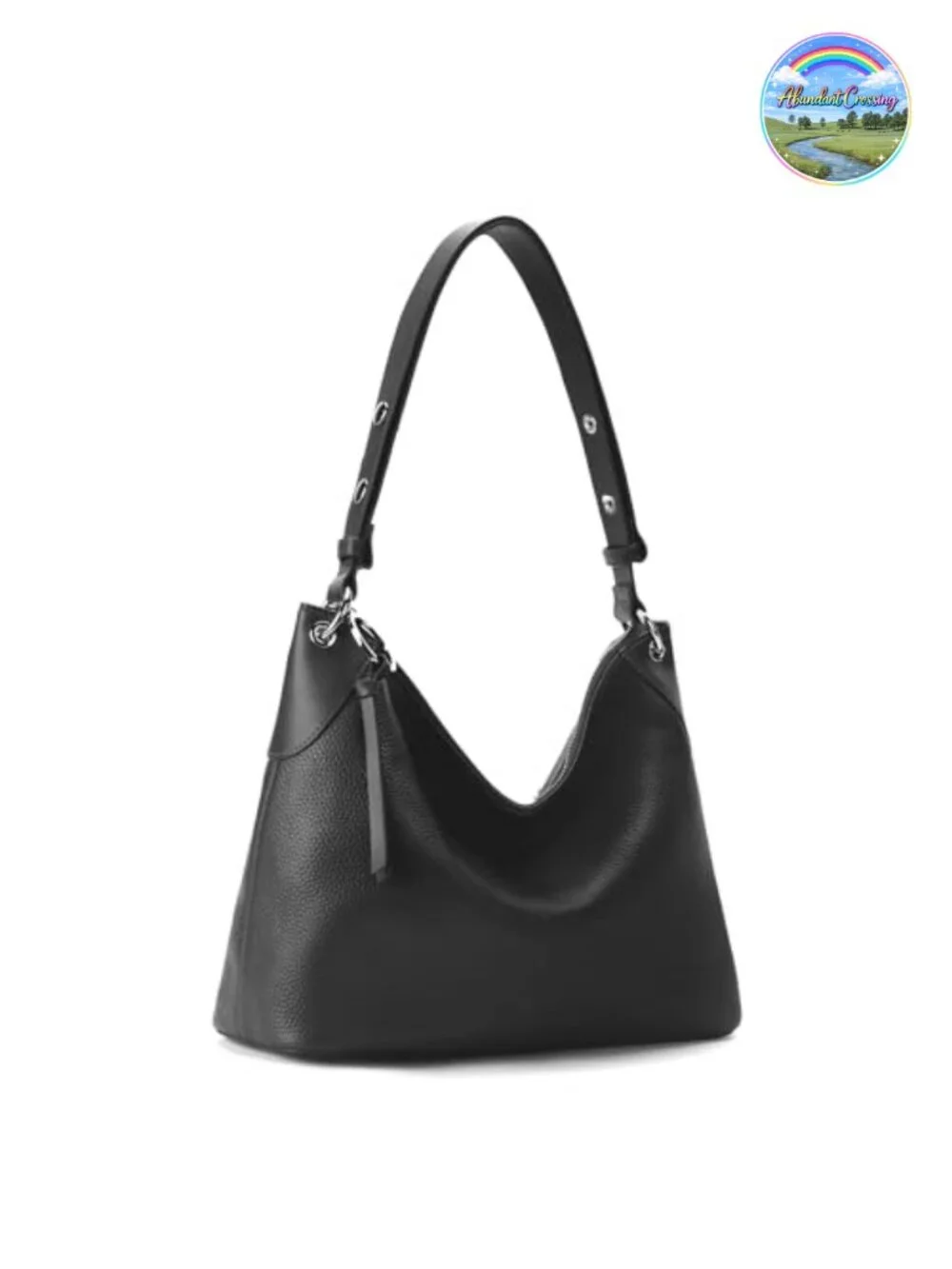 Genuine Leather Hobo Bag Crossbody Purse with Adjustable Strap